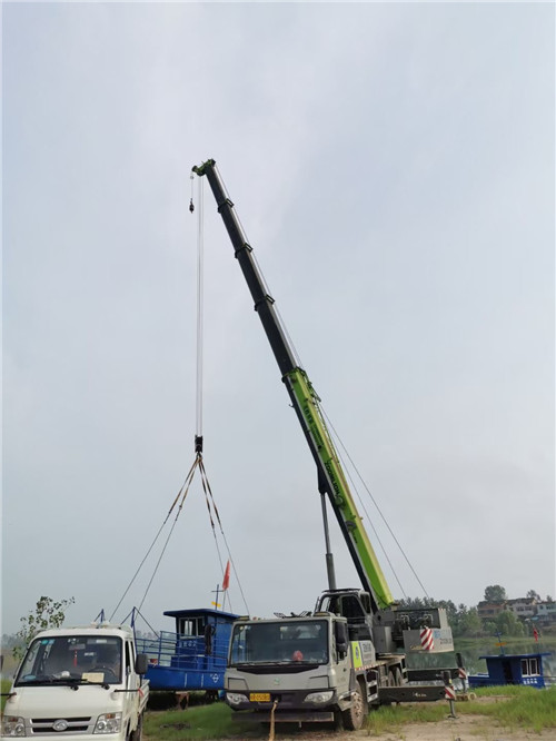 河曲县桥梁建设吊装案例